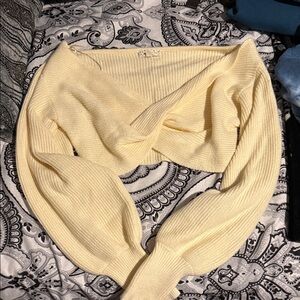 Chic Off-the-Shoulder Cream Sweater